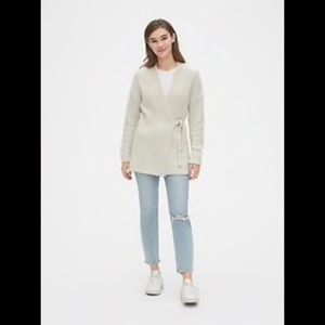 NWT Ribbed Wrap Cardigan Sweater